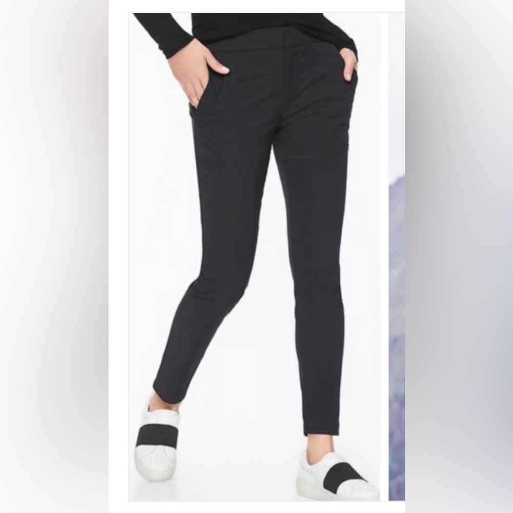 Athleta Pants Womens 10 Petite Black Wander Stash Skinny Stretchy Hiking